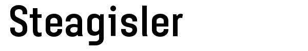 Steagisler font