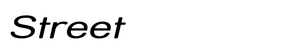 Street font preview