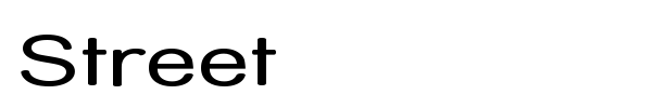 Street font preview