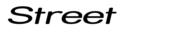 Street font preview