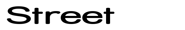 Street font preview