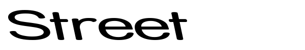 Street font preview