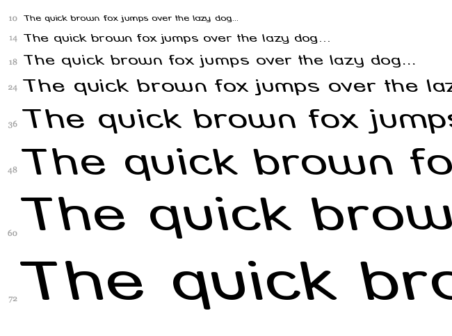 Street font waterfall