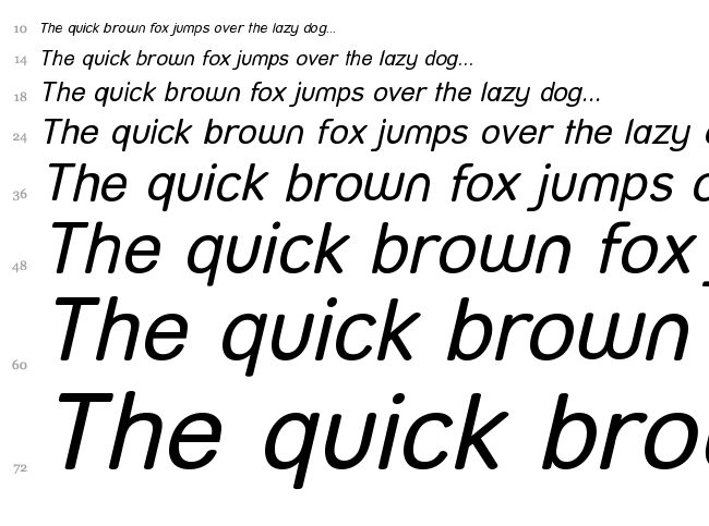Street font waterfall