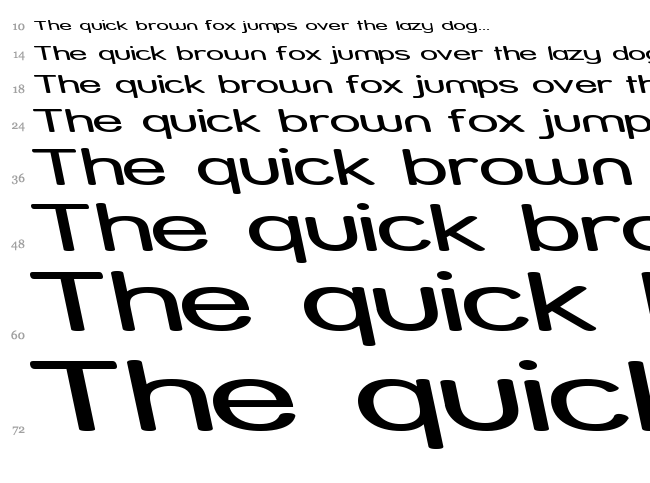 Street font waterfall