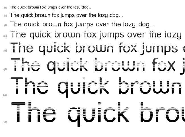 Street font waterfall