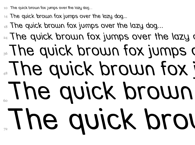 Street font waterfall