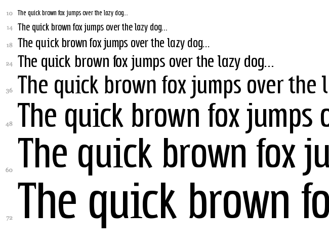 Subpear font waterfall
