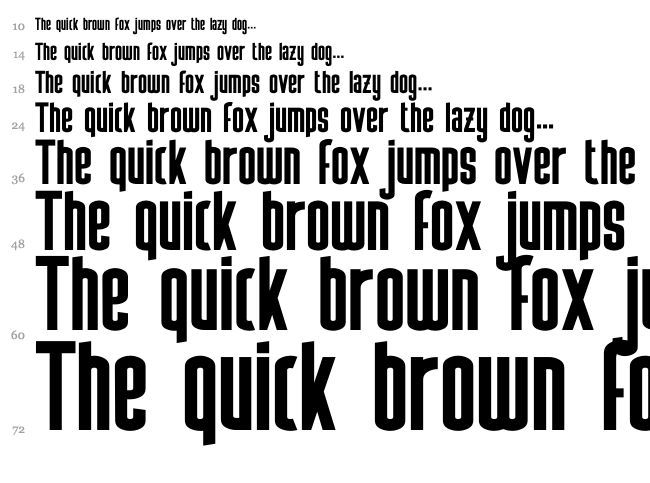 Sufficit font waterfall