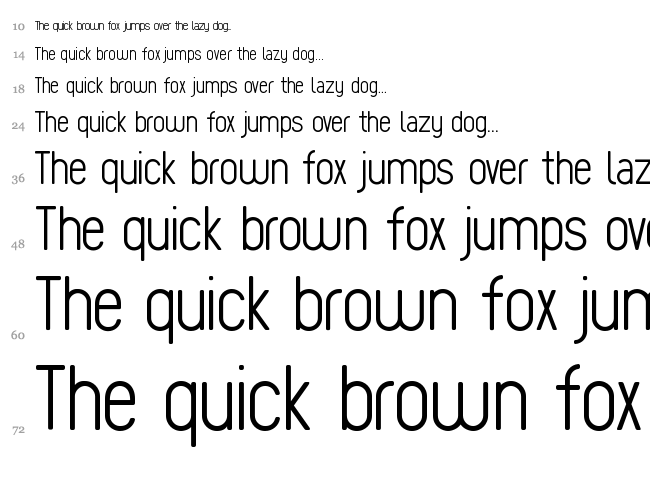 Sugo font waterfall