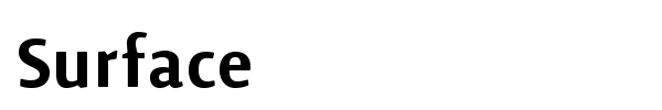 Surface font