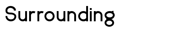 Surrounding font preview