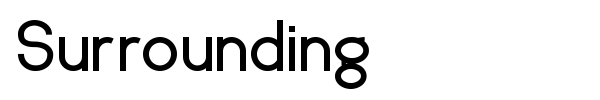 Surrounding font preview