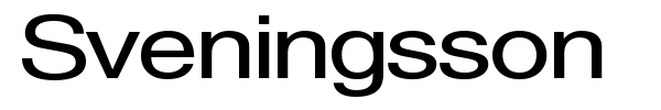 Sveningsson font