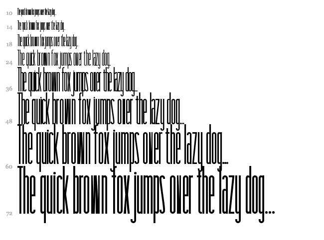 Taller font waterfall