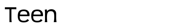 Teen font