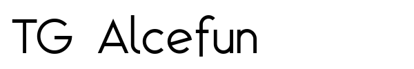 TG Alcefun font