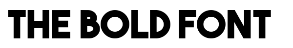 The Bold Font font