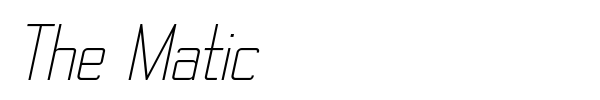 The Matic font