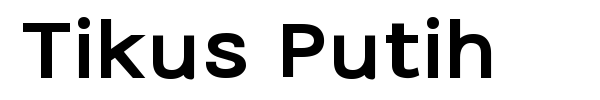 Tikus Putih font preview