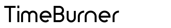 TimeBurner font preview