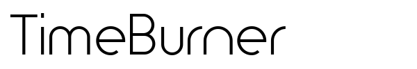 TimeBurner font preview