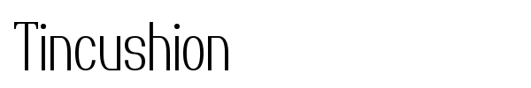Tincushion font