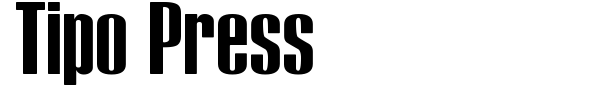 Tipo Press font preview