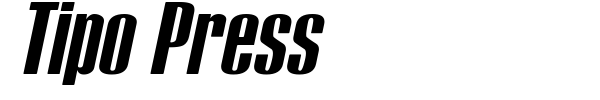 Tipo Press font preview