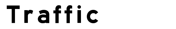 Traffic font