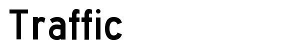 Traffic font preview