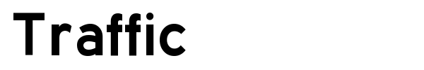 Traffic font preview