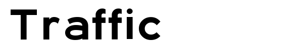 Traffic font preview