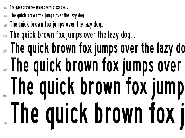 Traffic font waterfall