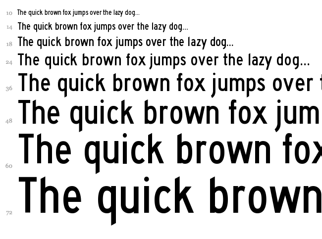 Traffic font waterfall