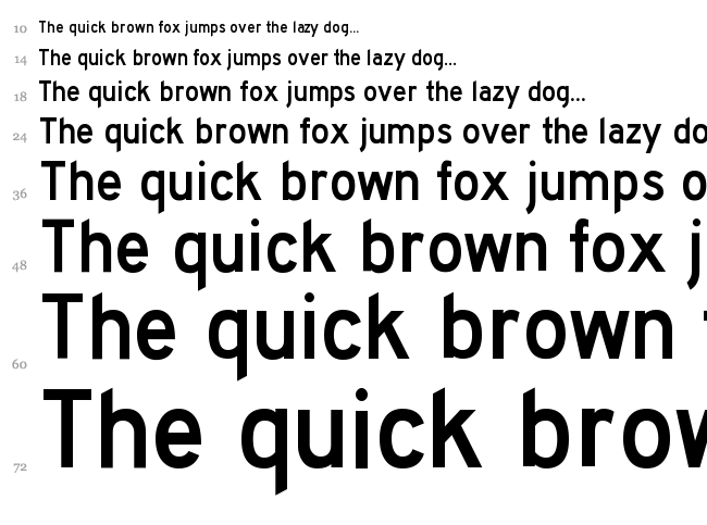 Traffic font waterfall