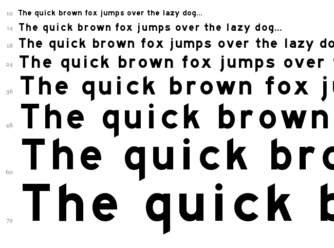 Traffic font waterfall