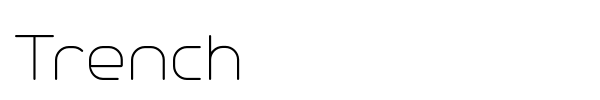 Trench font