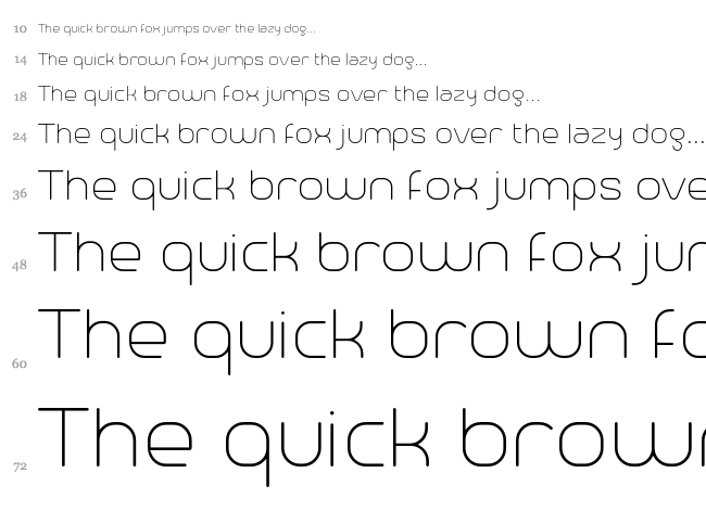 Trench font waterfall