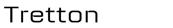 Tretton font preview