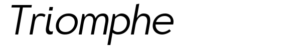 Triomphe font