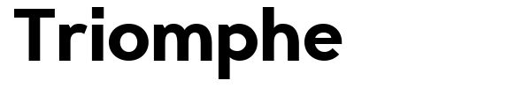 Triomphe font preview