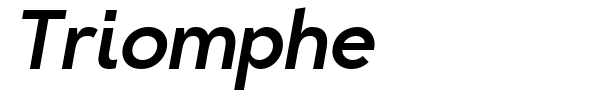 Triomphe font preview