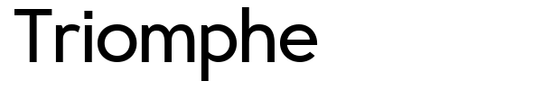 Triomphe font preview
