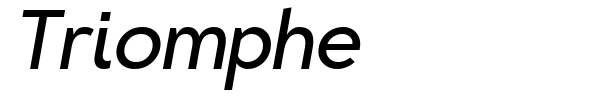 Triomphe font preview