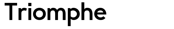 Triomphe font preview