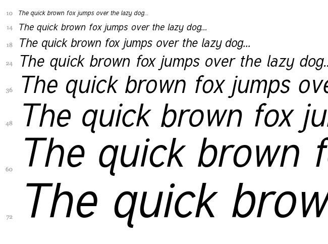 Tuffy font waterfall