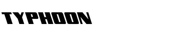 Typhoon font