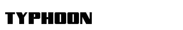 Typhoon font preview