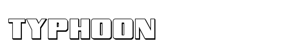 Typhoon font preview
